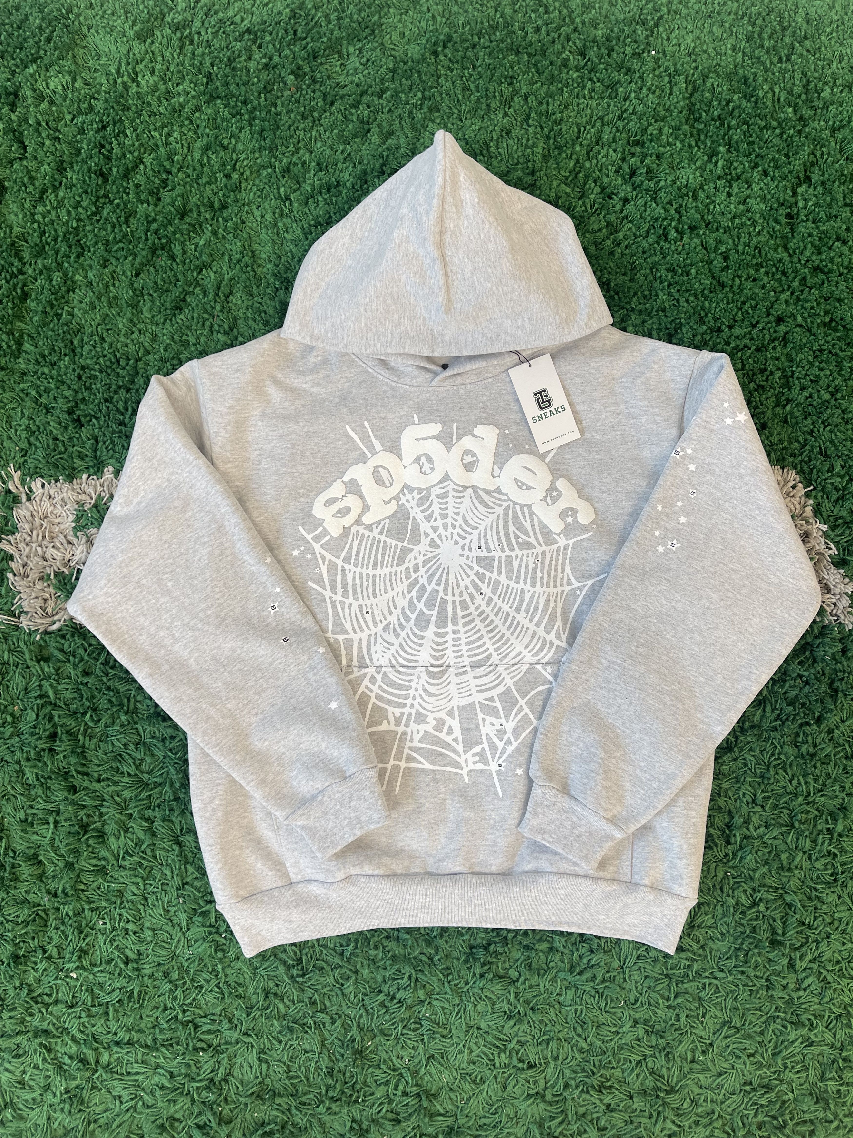 Spider Worldwide SP5DER OG Web Hoodie Heather Grey