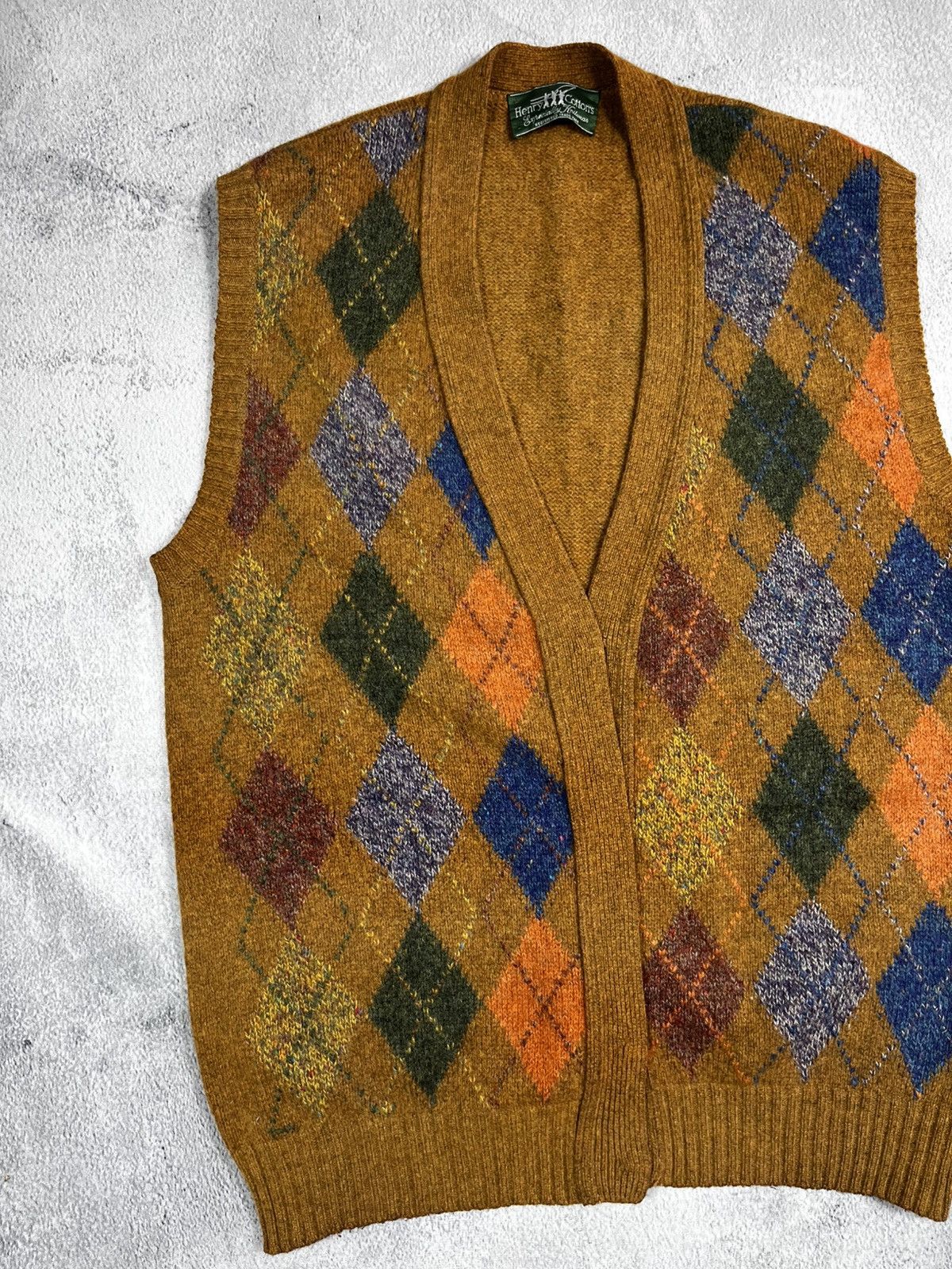 Henry Cotton's Vintage 90s Henry Cottons check vest retro old money style Size US XXL / EU 58 / 5 - 2 Thumbnail