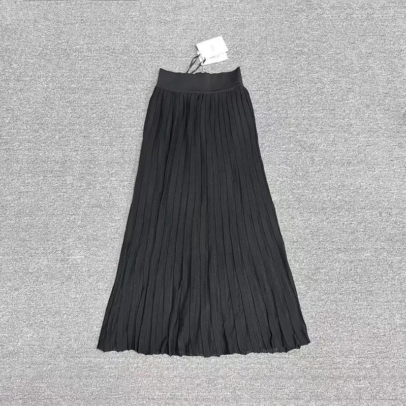 Balmain Balmain Black Cotton Pleated Skirt 0089 Size 22" - 1 Thumbnail