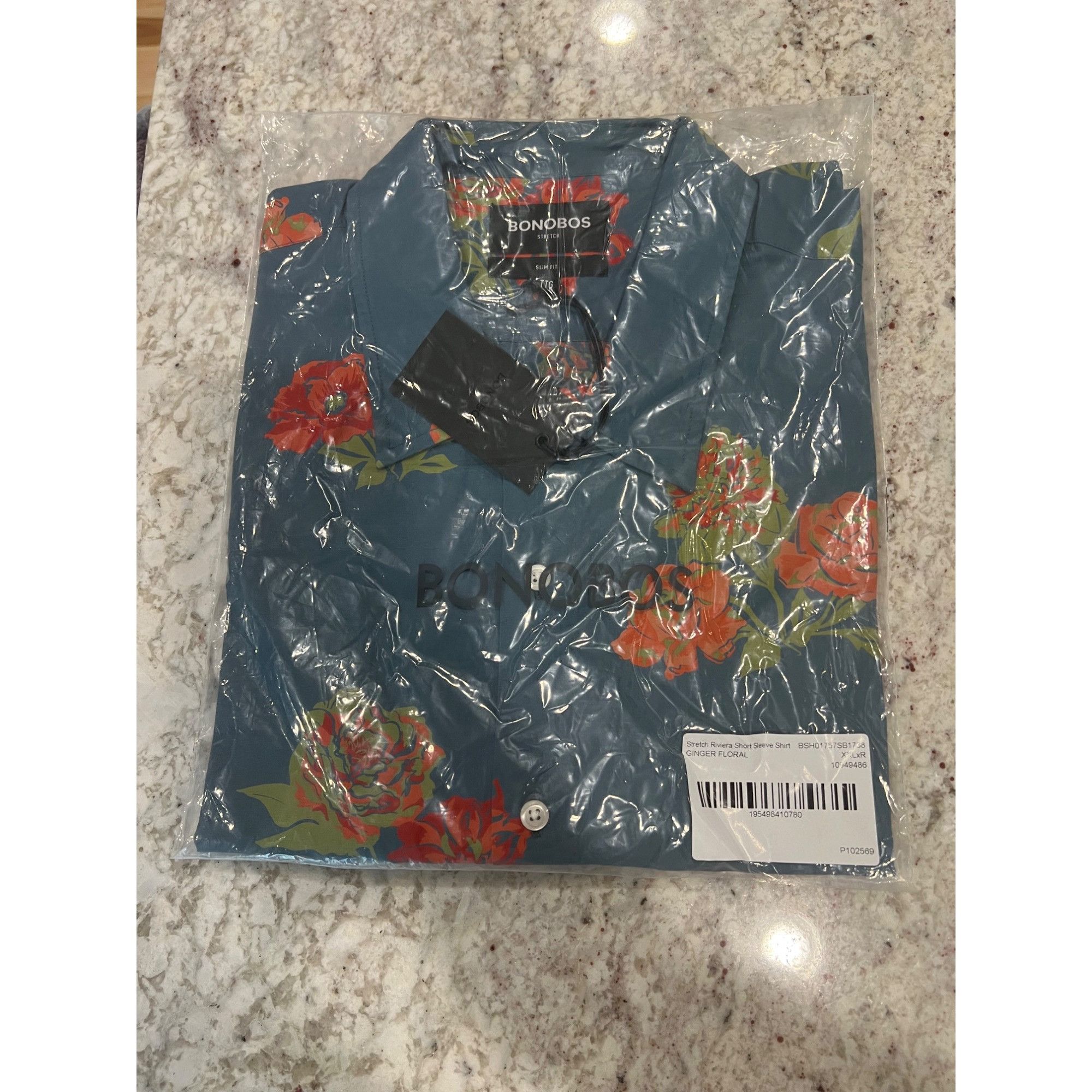 Bonobos Bonobos Riviera Short Sleeve Button Up Shirt NWT - Size XXL Size US XXL / EU 58 / 5 - 6 Thumbnail