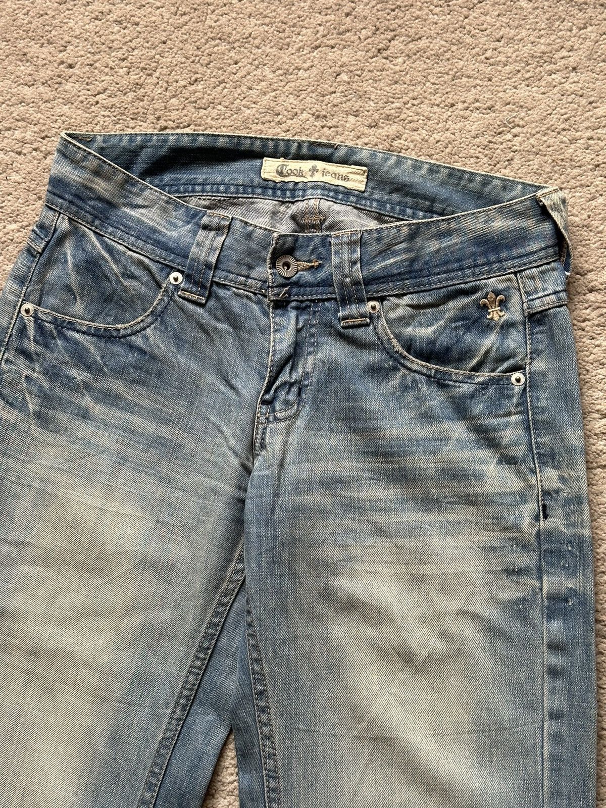 Cook Jeans 2000s Cook Jeans Washed Flare Jeans / Bootcut Jeans Size US 29 - 6 Thumbnail