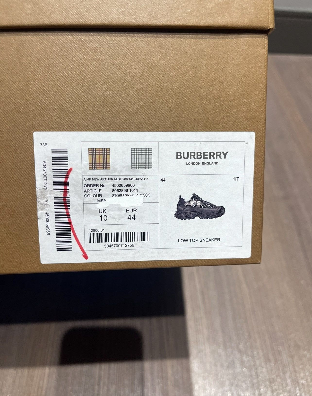 Burberry Burberry Arthur Grey Size US 11 / EU 44 - 3 Thumbnail