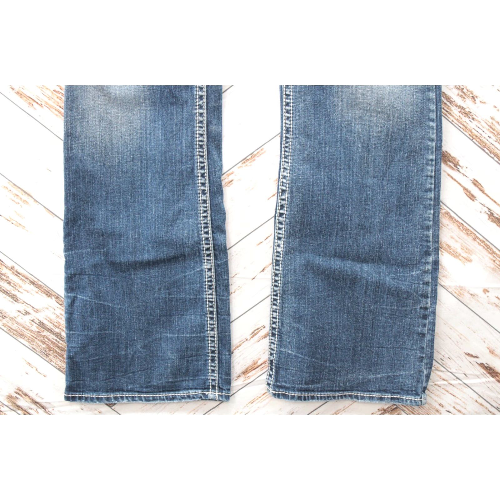 Silver Jeans Co. Silver Aiko Bootcut Jeans Women's 16 Blue Mid-Rise Embroidered Cowgirl Size 38" / US 16 / IT 52 - 6 Thumbnail