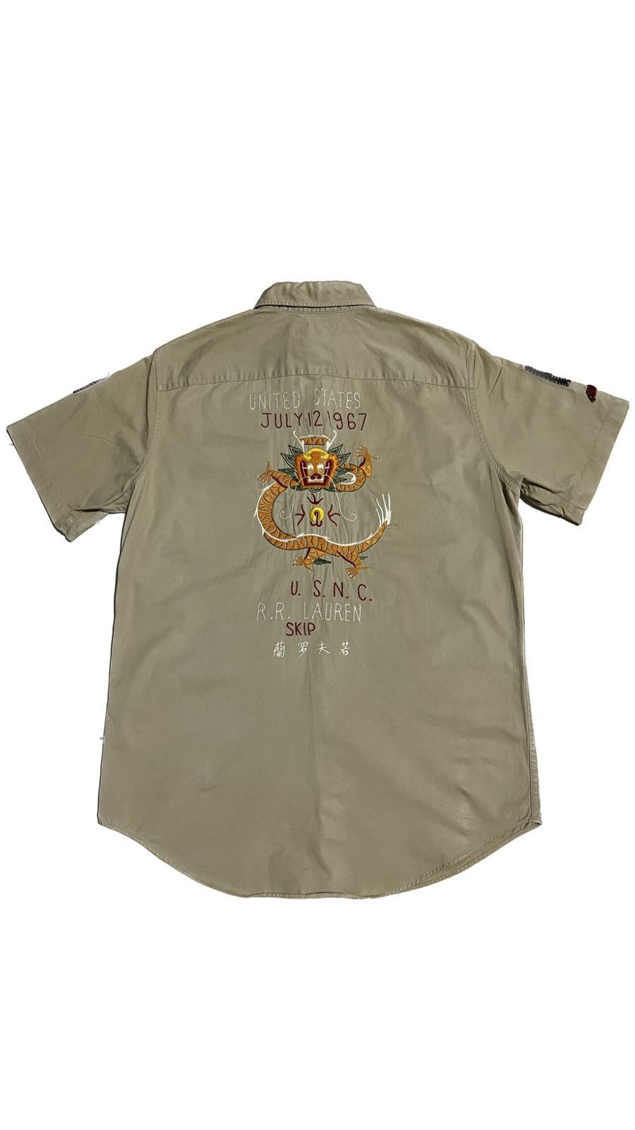 Polo Ralph Lauren Vintage Polo Ralph Lauren RR Lauren Embroided Military Shirt Size US M / EU 48-50 / 2 - 1 Thumbnail