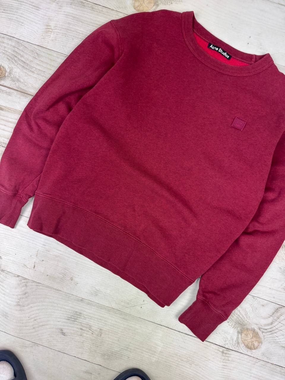 Acne Studios Acne Studios Crew Neck Sweatshirt Oversized Burgundy Size US XS / EU 42 / 0 - 3 Thumbnail