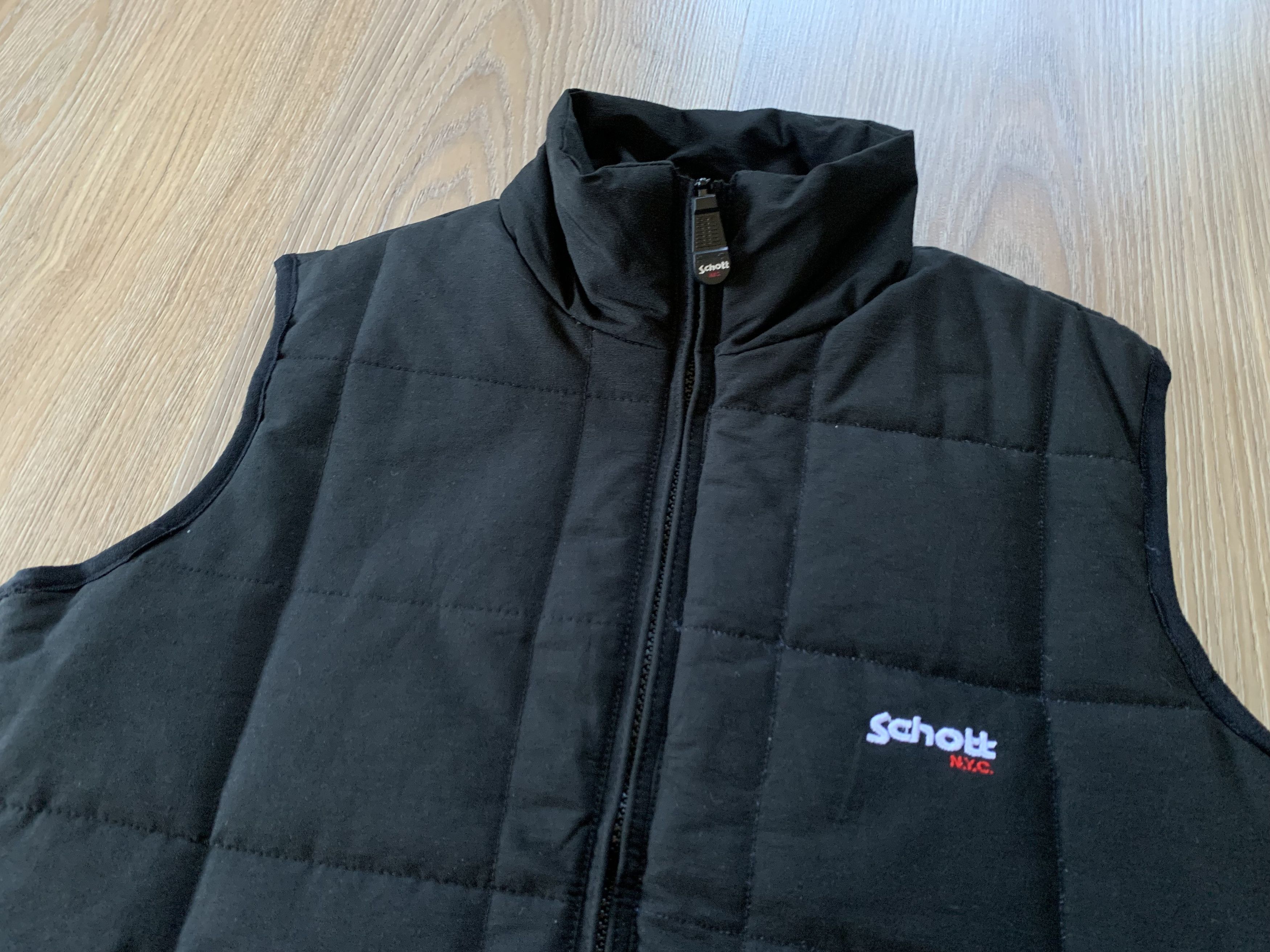Schott Schott NYC Vintage Black Womens Quilted Vest Size XXS / US 00 / IT 34 - 5 Thumbnail