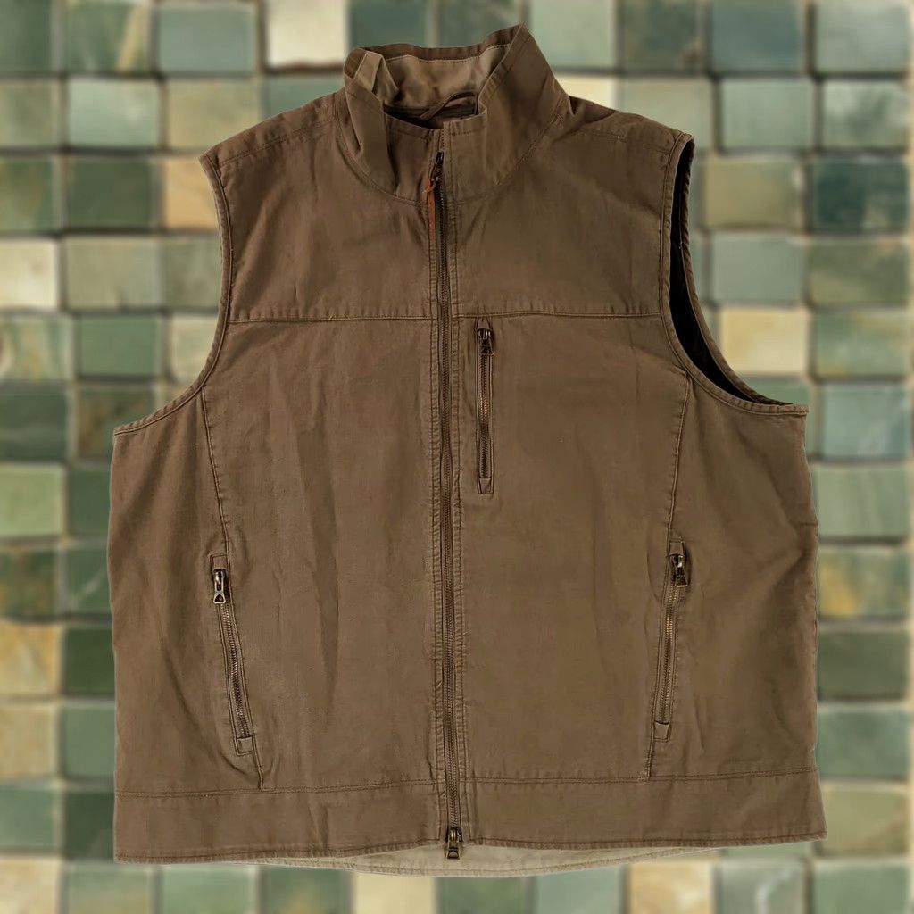 Orvis Orvis Vest Briar Stretch Brown Canvas Mens XL Vest Casual Mens XL Brown Canvas Orvis Briar Stretch Vest Size US XL / EU 56 / 4 - 1 Thumbnail