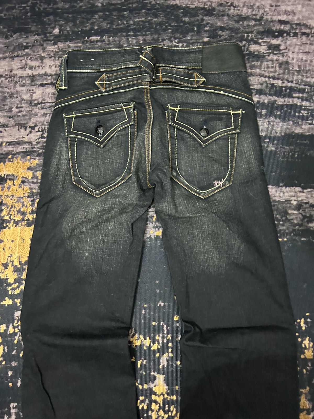 Japanese Brand japanese Rush Hour Wash Flare Jeans Size US 29 - 9 Thumbnail