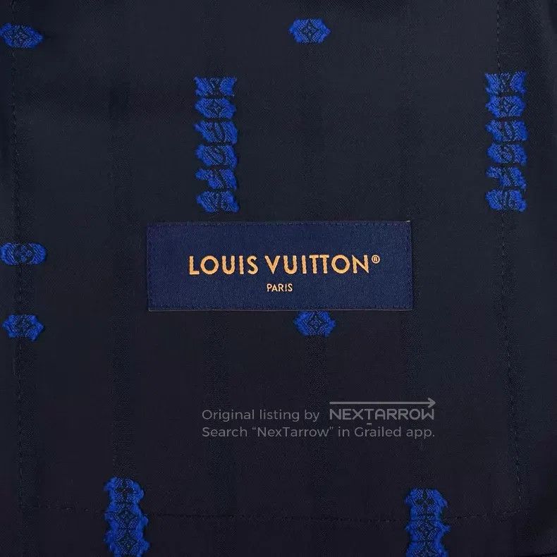Louis Vuitton Louis Vuitton FW25 dark blue dark stripe blazer jacket Size US L / EU 52-54 / 3 - 4 Thumbnail