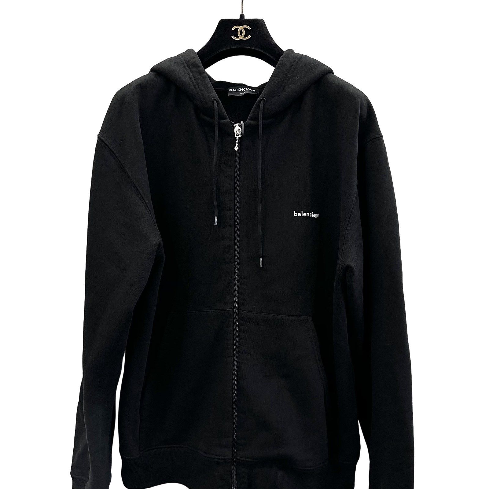 Balenciaga Balenciaga Tab Zip Up Hoodie Cropped | Grailed