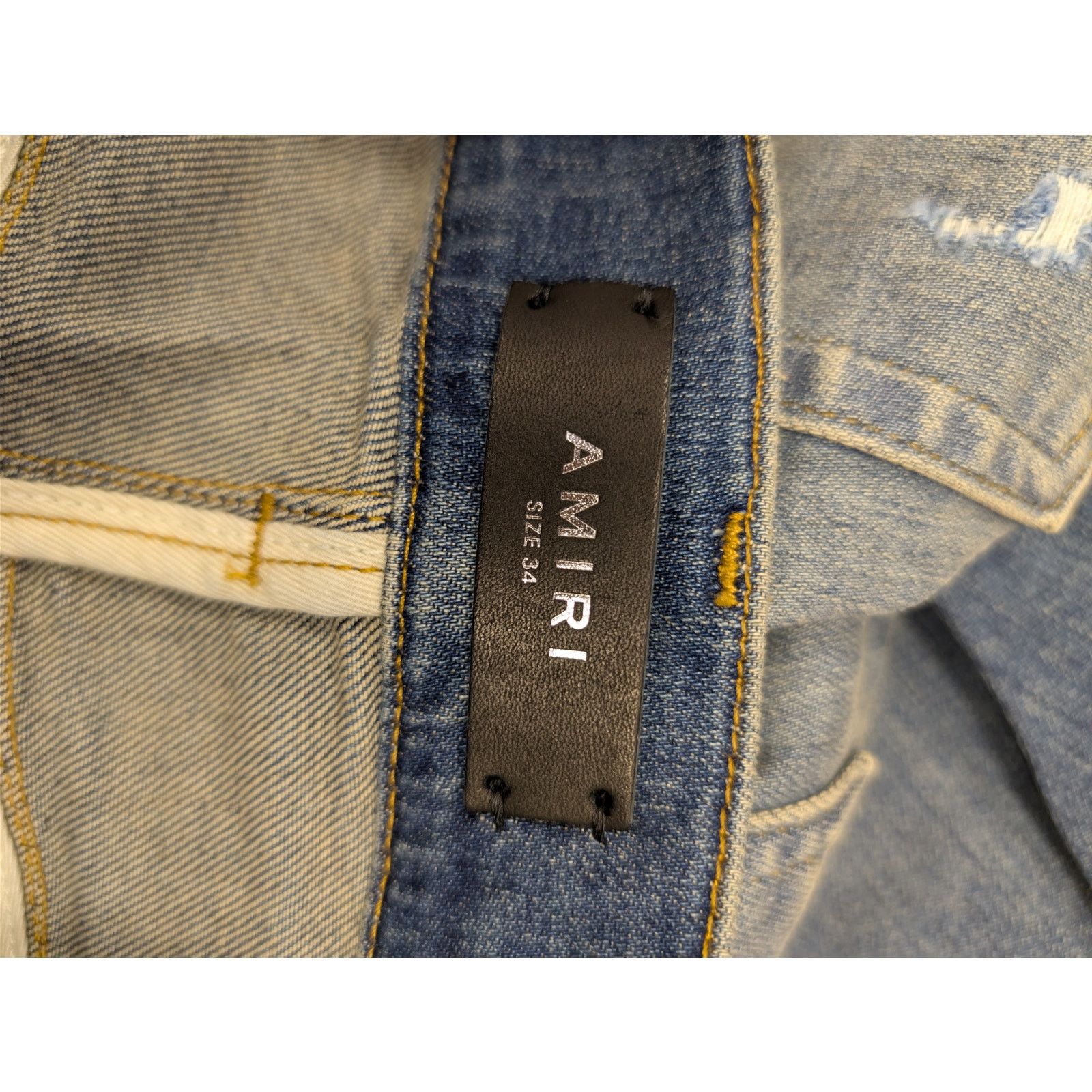 Amiri o1rshd1 MX1 Plaid Jean in Crafted Indigo Blue Size US 34 / EU 50 - 17 Thumbnail