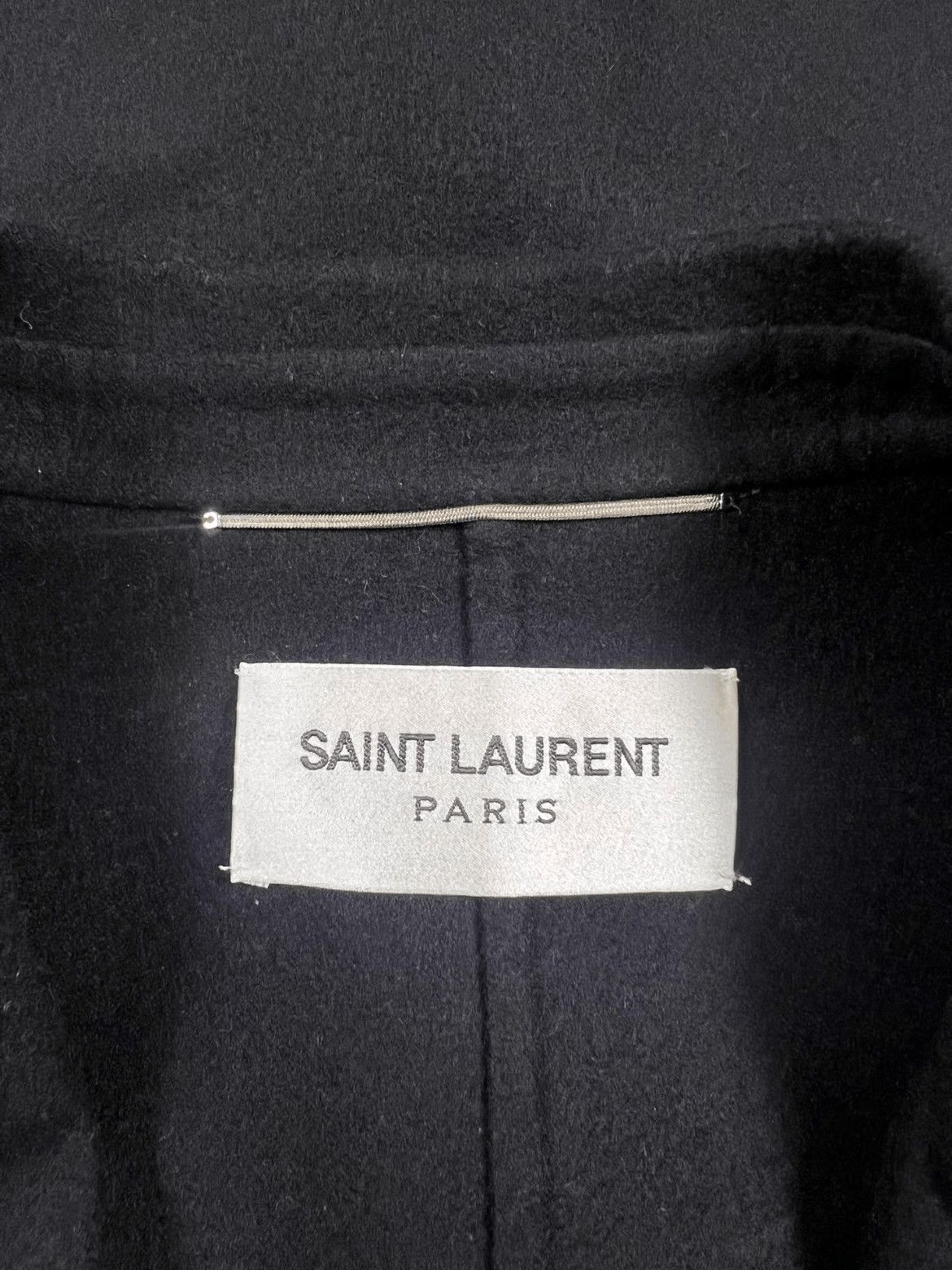 Sz 50 Saint Laurent Paris 20AW Plain Trench Wool Coat