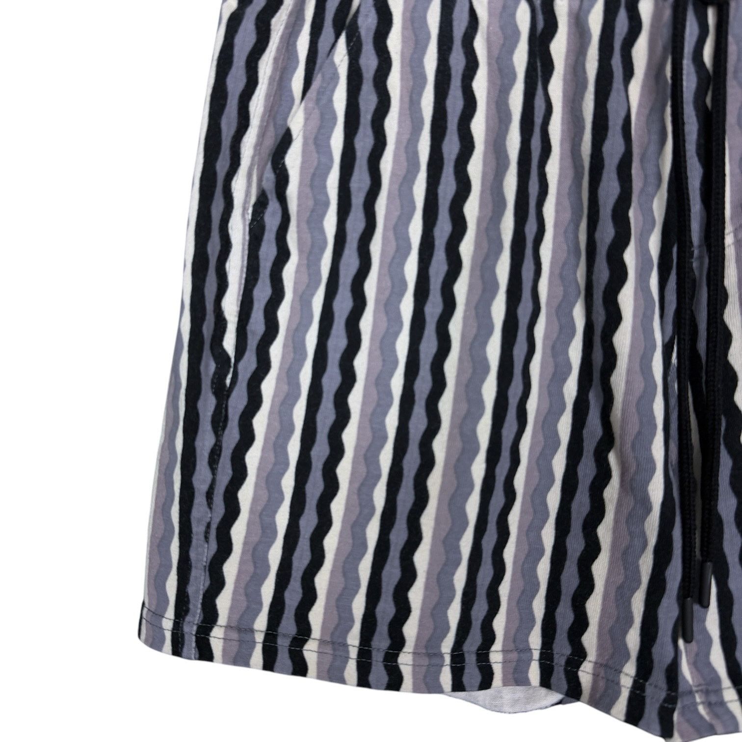 Original Paperbacks Original Paperbacks Men's S Blue Gray Striped Elastic Shorts Size US 28 / EU 44 - 7 Thumbnail