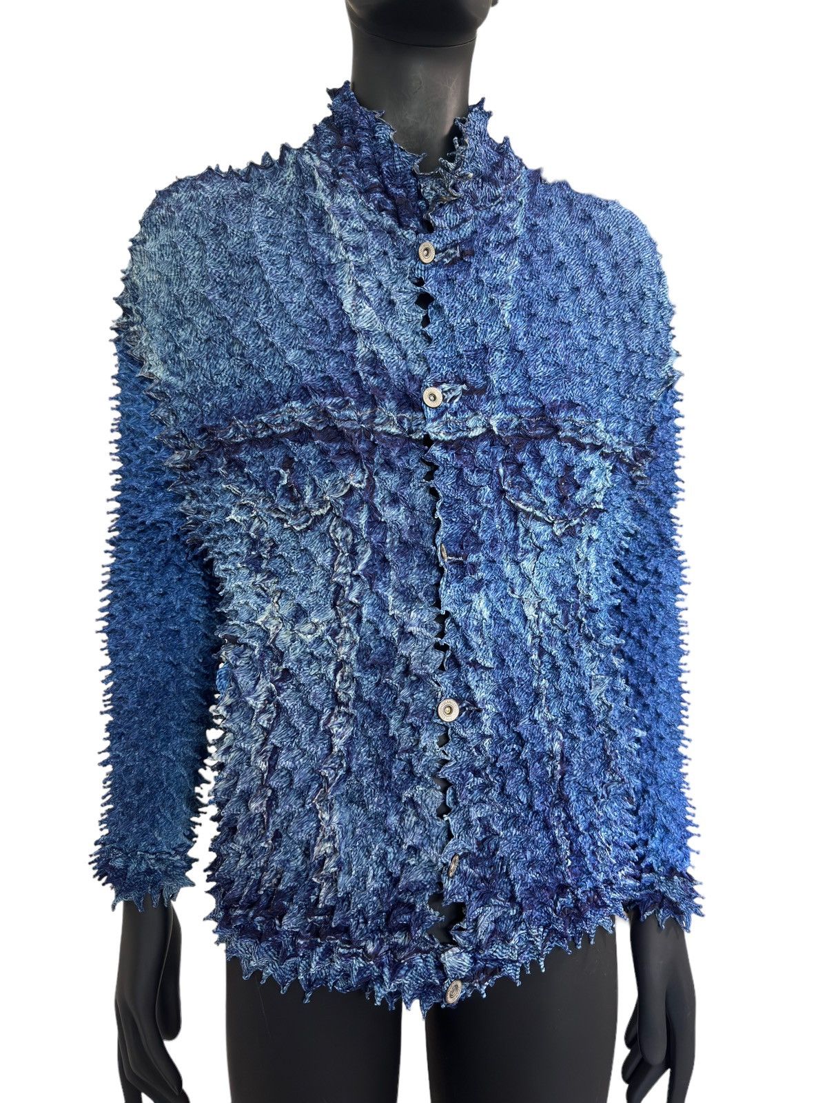 Doublet Doublet Shibori Denim Print Jacket 5/35 Size US XL / EU 56 / 4 - 2 Thumbnail