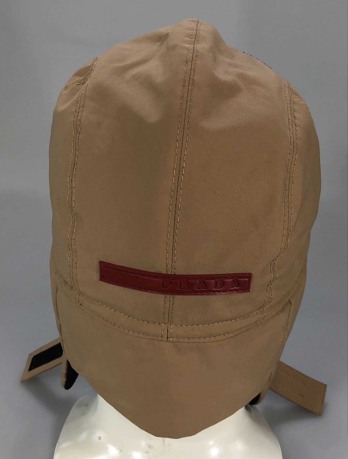 Prada Prada brown techno logo insulated trapper cap NWT Size ONE SIZE - 4 Thumbnail