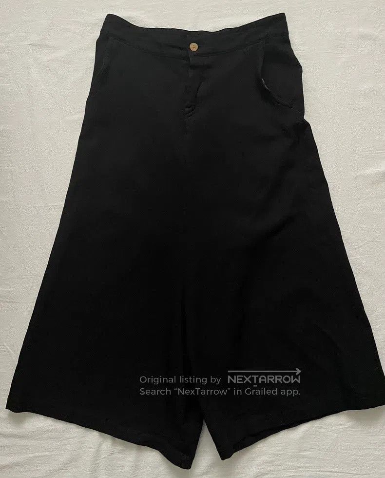 Comme des Garcons Comme Des Garcons size M Black crushed polyester skirt pan Size 24" / US 00 / IT 34 - 1 Thumbnail