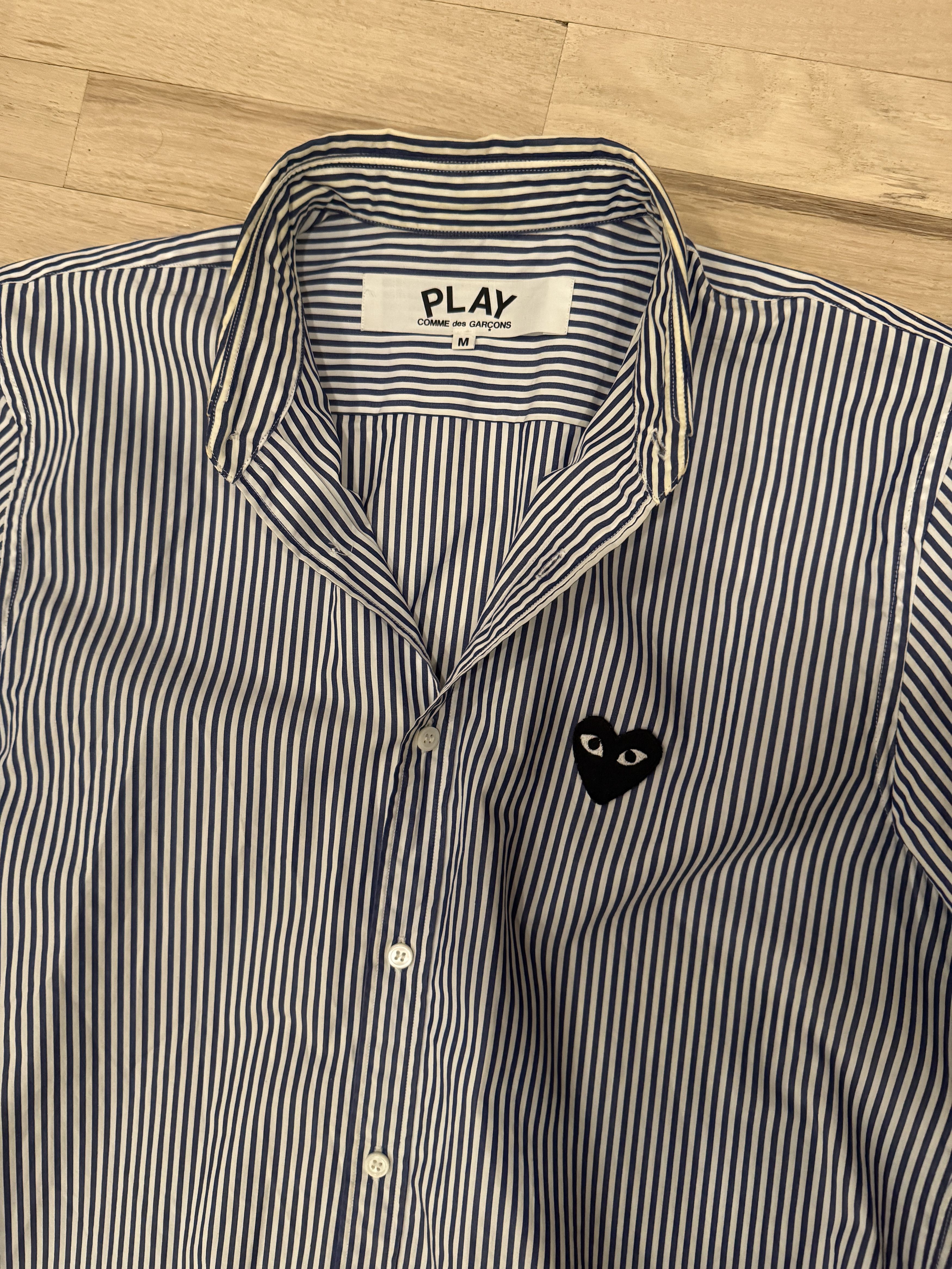Comme des Garcons PLAY Comme des Garcons Striped Button Up Size US M / EU 48-50 / 2 - 4 Thumbnail