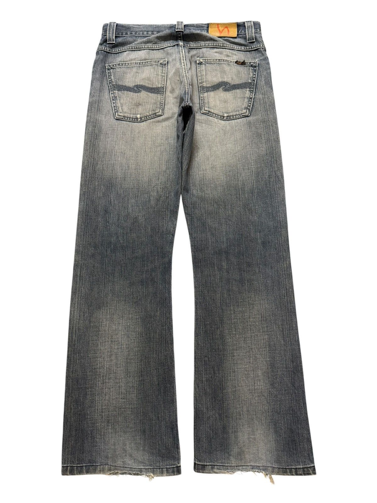 Nudie Jeans Vintage Y2K Nudie Italy Regular Ralf Faded Wash Distressed Size US 31 - 2 Thumbnail