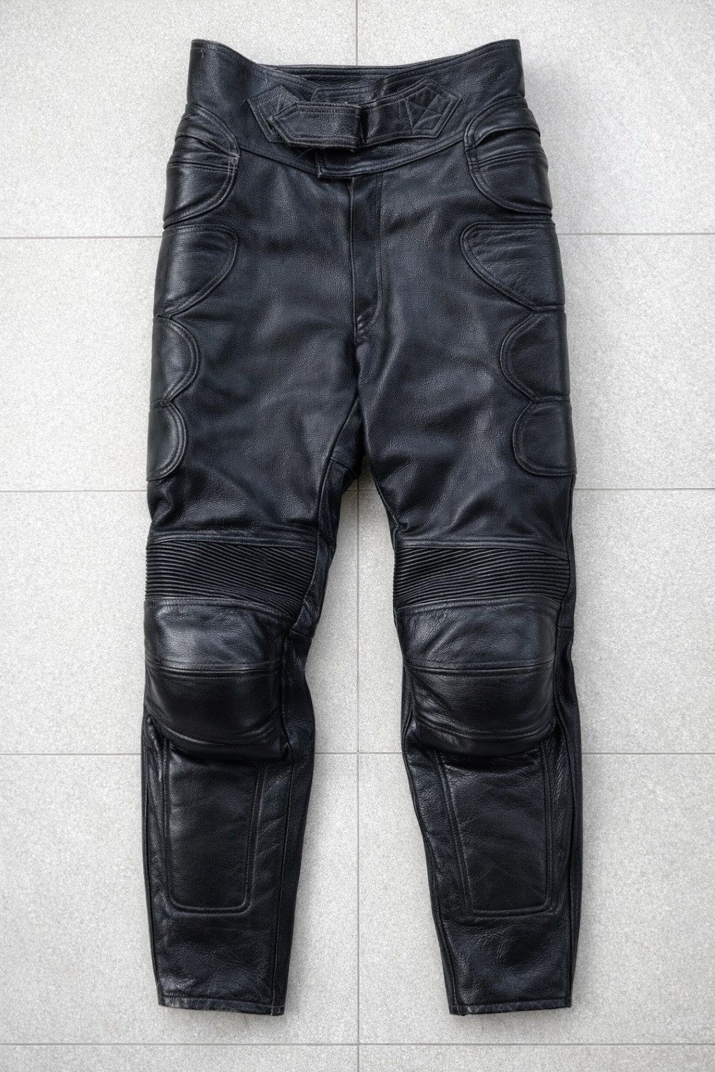 Vintage B’s Leather Motorcycle Pants Padded Biker Archive Leather Size US 30 / EU 46 - 13 Thumbnail