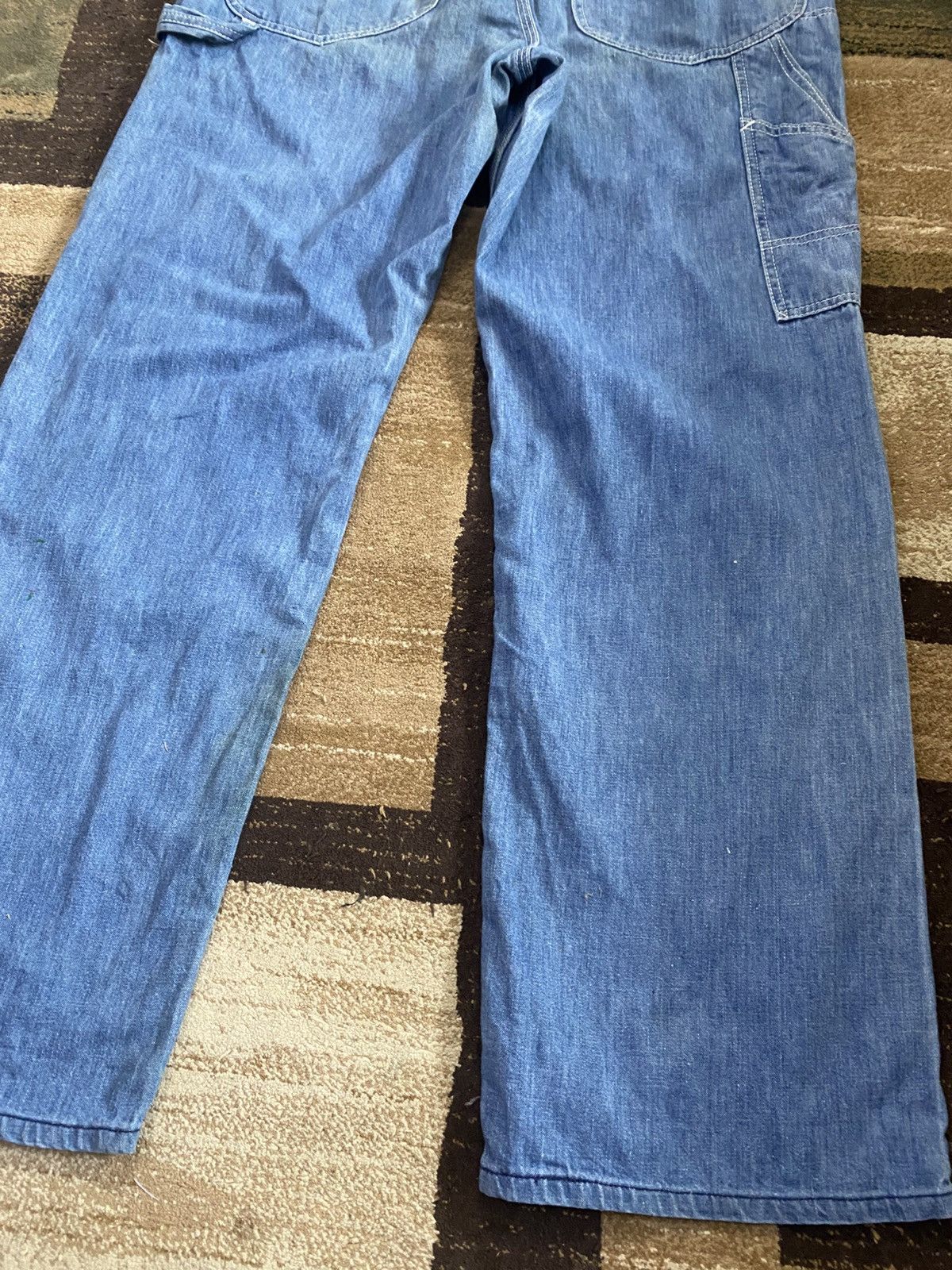 If Six Was Nine × Lee × Vintage Vintage Lee Paint Splatter Carpenter Denim Size US 34 / EU 50 - 14 Thumbnail