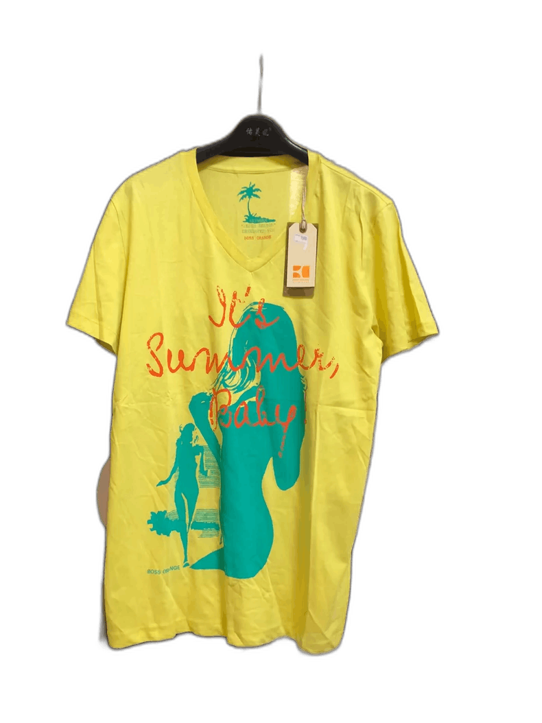 Emporio Armani Boss Yellow Short Sleeve T-Shirt Size US M / EU 48-50 / 2 - 1 Thumbnail