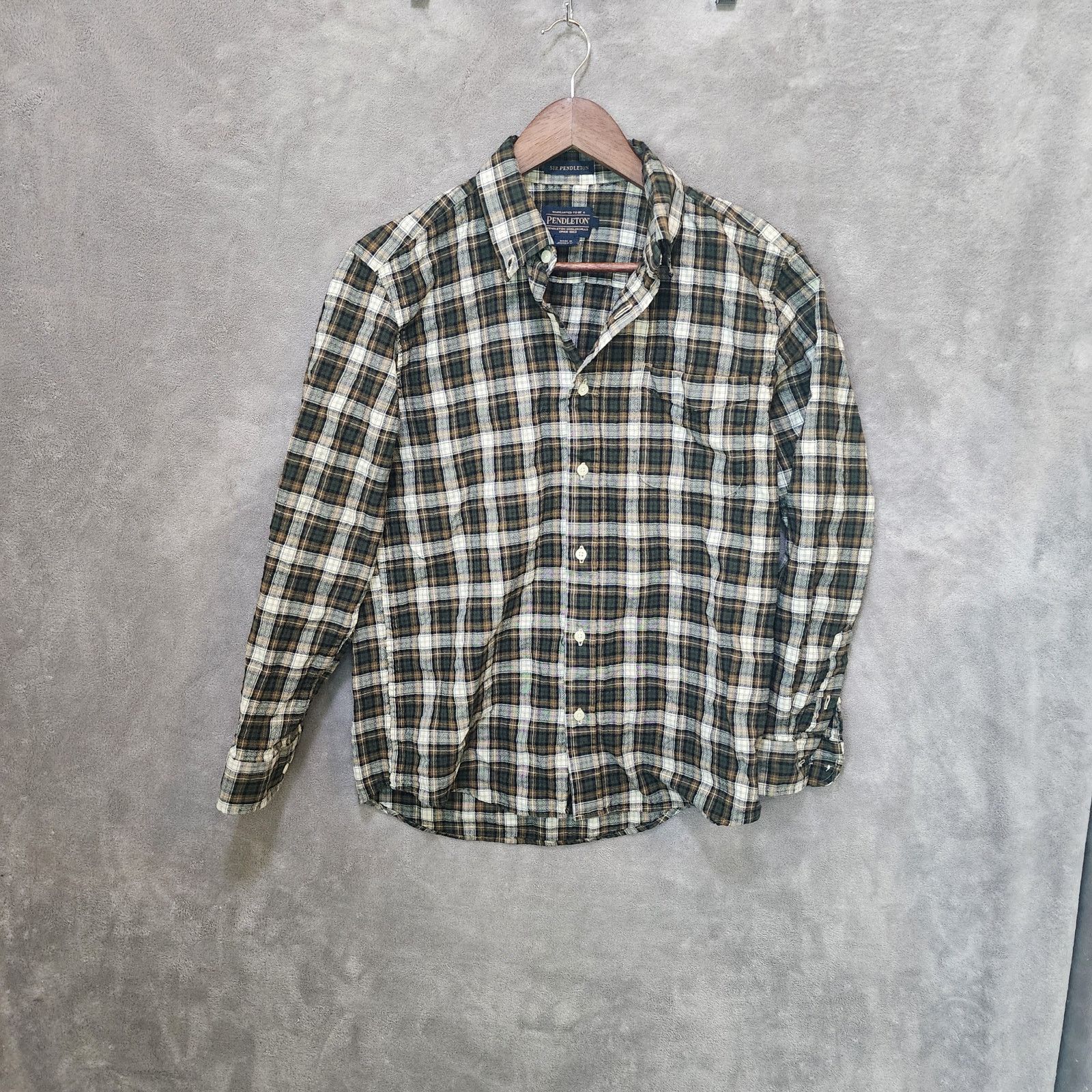 Pendleton Pendleton Men's Small "Sir Pendleton" Wool Plaid Shirt Size US S / EU 44-46 / 1 - 1 Thumbnail