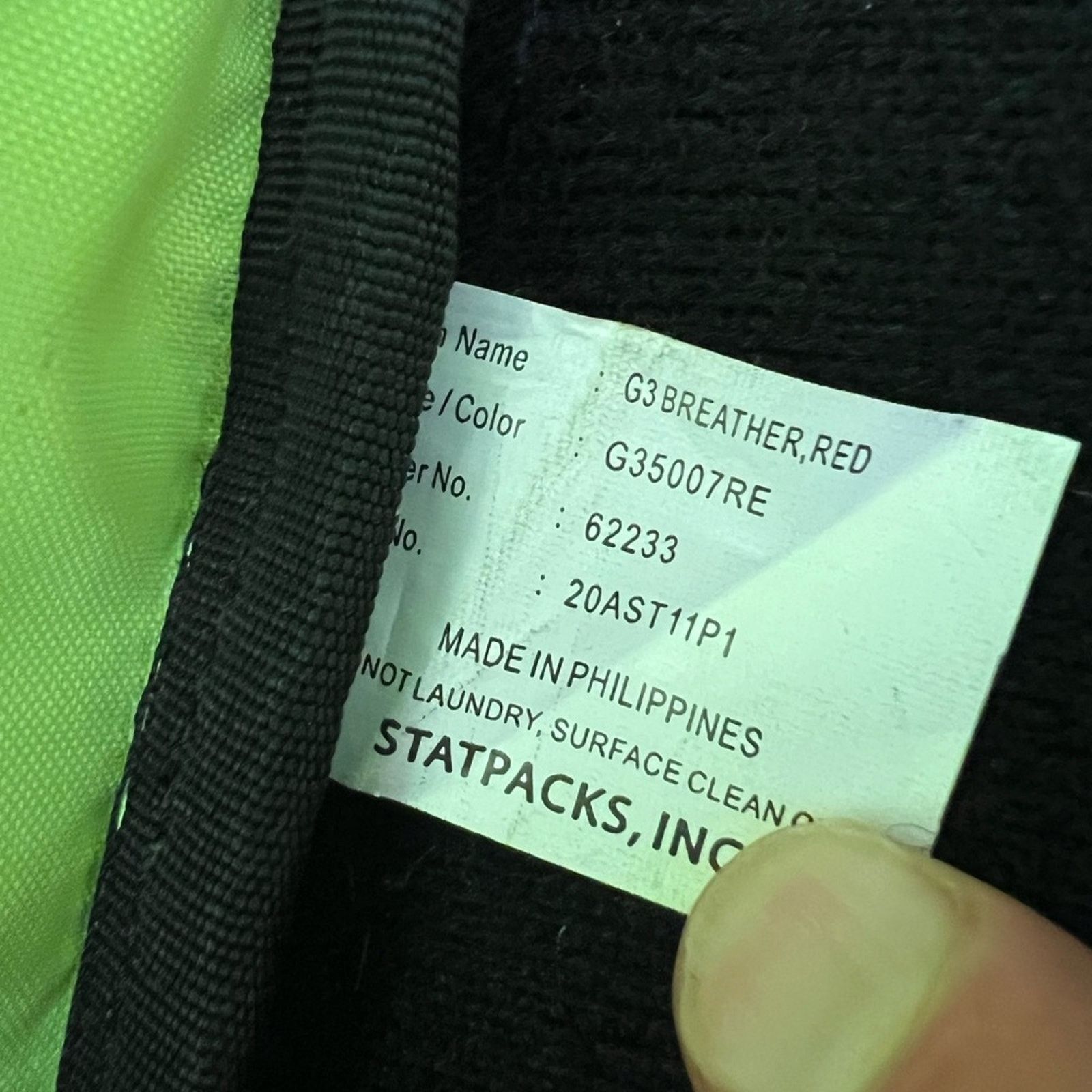Other STAT PACKS G3+ BREATHER G35007RE O2 Backpack - Red Size ONE SIZE - 11 Thumbnail