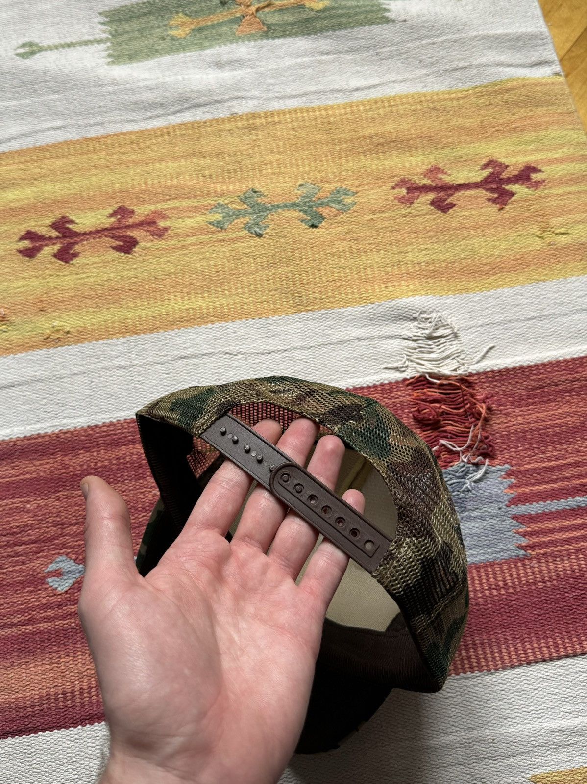 Vintage Vintage 90-90’s Amazing Camo Hunting Trucker Hat Size ONE SIZE - 5 Thumbnail