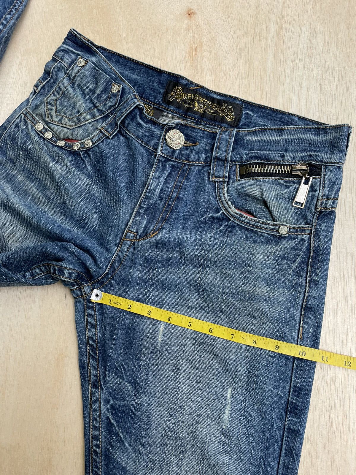 Hysteric Glamour × If Six Was Nine × Japanese Brand Red Pepper Skull Embroidery Ifsixwasnine Punk style Jeans Size US 32 / EU 48 - 11 Thumbnail