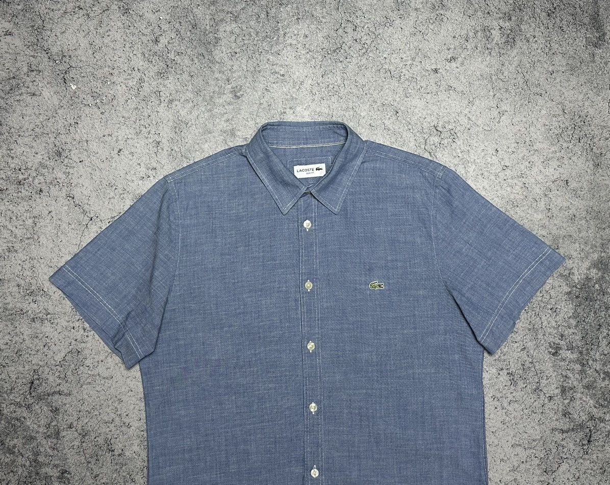 Lacoste Lacoste Short Sleeve Button Shirt Size US M / EU 48-50 / 2 - 2 Thumbnail