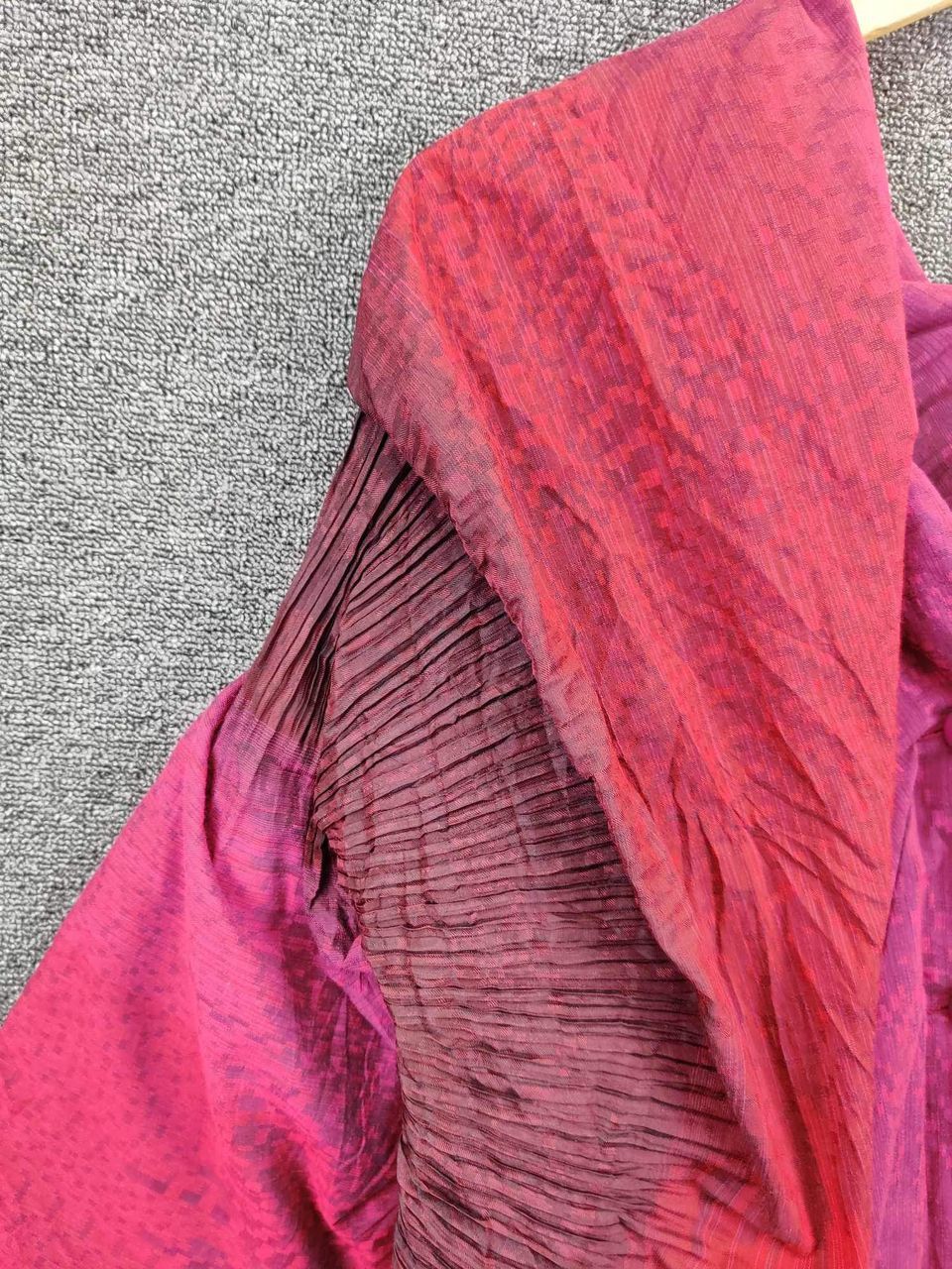 Homme Plisse Issey Miyake × Issey Miyake × Japanese Brand Vintage Issey Miyake Fete Pleated Cardigan Size US M / EU 48-50 / 2 - 6 Thumbnail