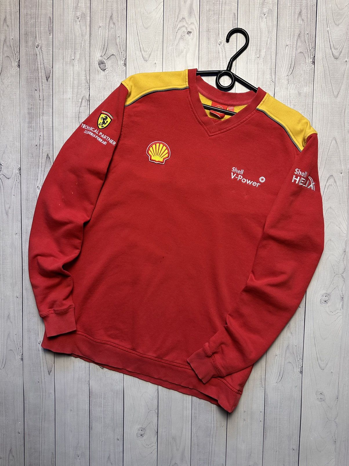 Ferrari × Vintage Vintage Ferrari shell big logo racing sweatshirt size S Size US S / EU 44-46 / 1 - 1 Thumbnail