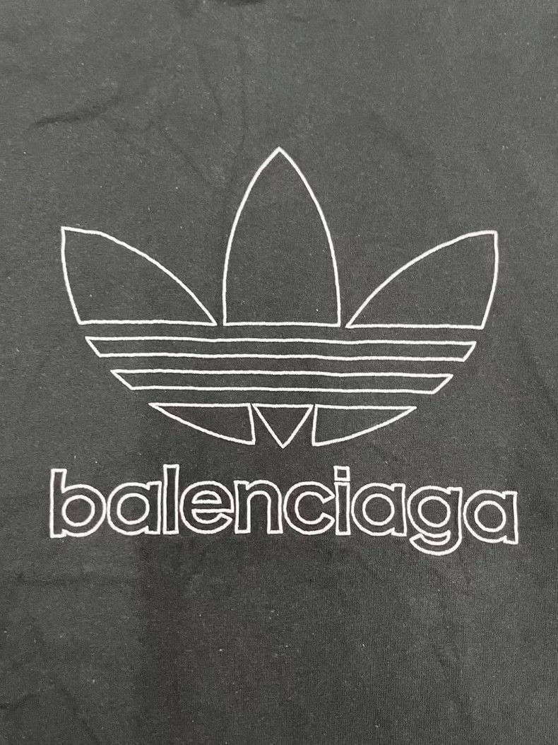 Balenciaga Balenciaga Adidas co-branded Logo letter printed round nec Size US M / EU 48-50 / 2 - 3 Thumbnail