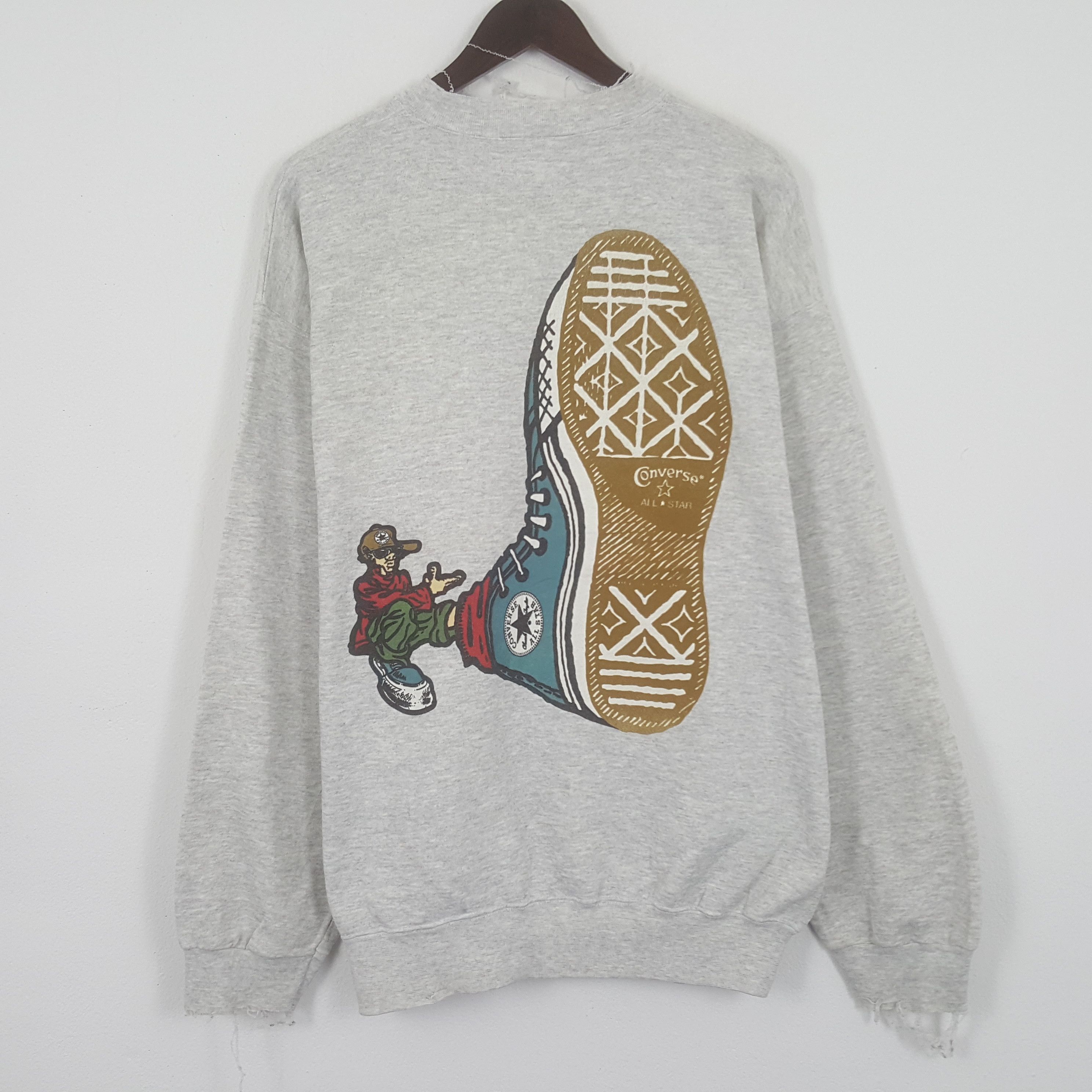 image of Converse All Star Sweatshirt in Grey, Men's (Size XL)