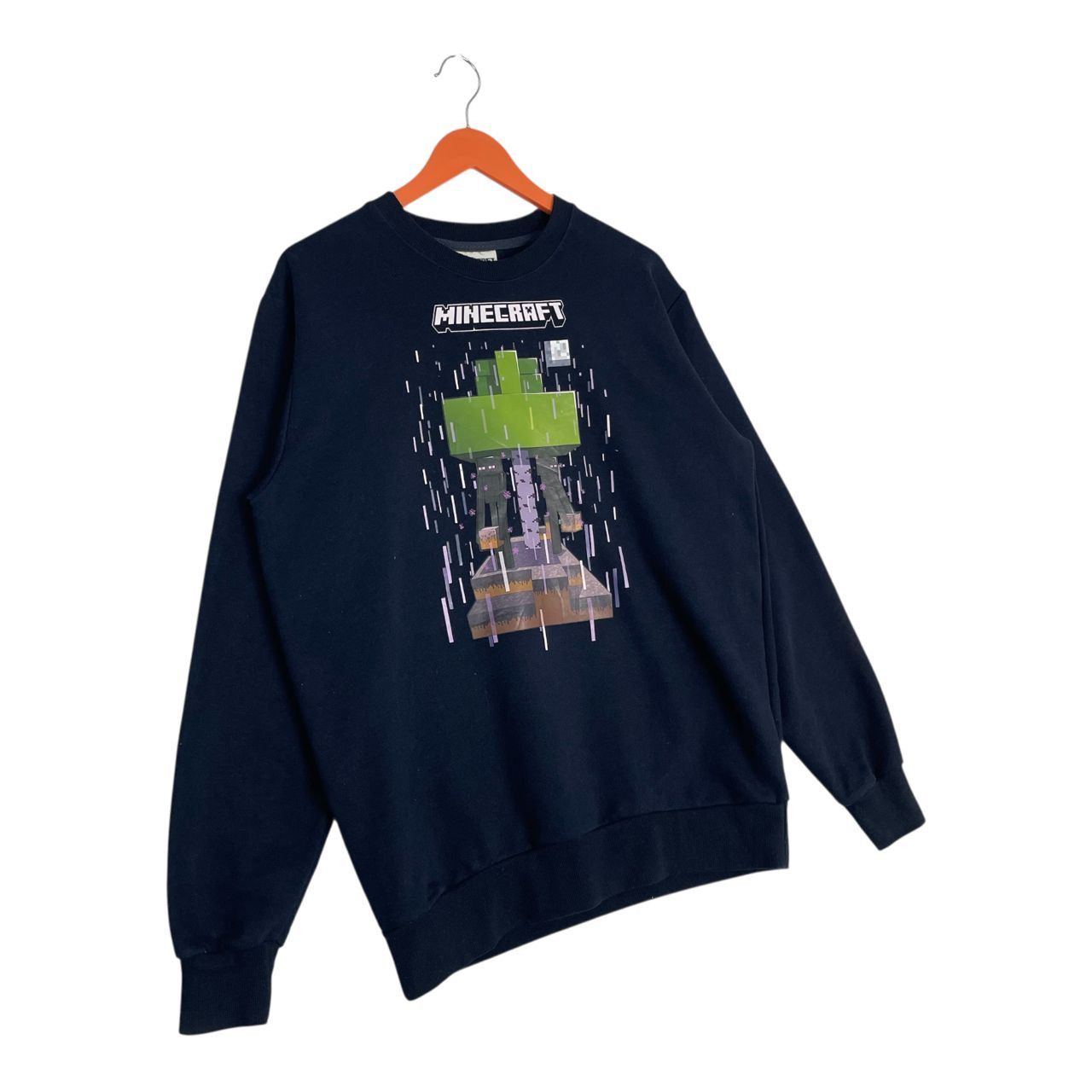 Anime Vintage Minecraft Big Printed Logo Pullover Sweatshirt Size US L / EU 52-54 / 3 - 2 Thumbnail
