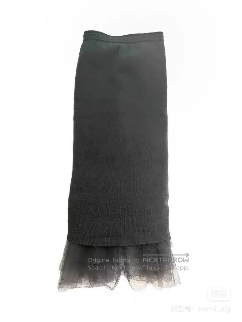 Junya Watanabe Junya Watanabe size XS Knitted tulle fishtail skirt Size 22" - 3 Thumbnail