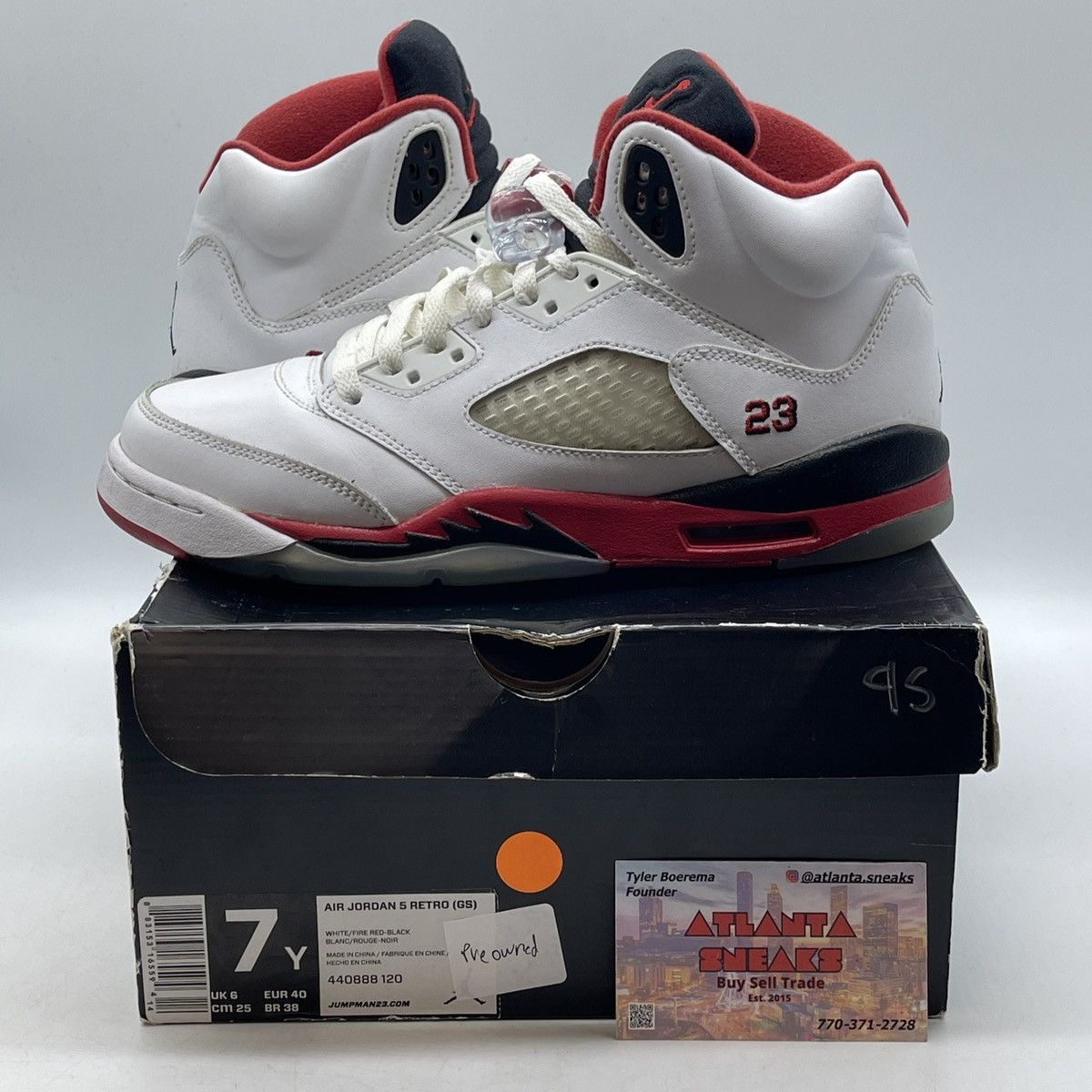Jordan Brand Air Jordan 5 fire red black tongue Size US 7 / EU 40 - 1 Thumbnail