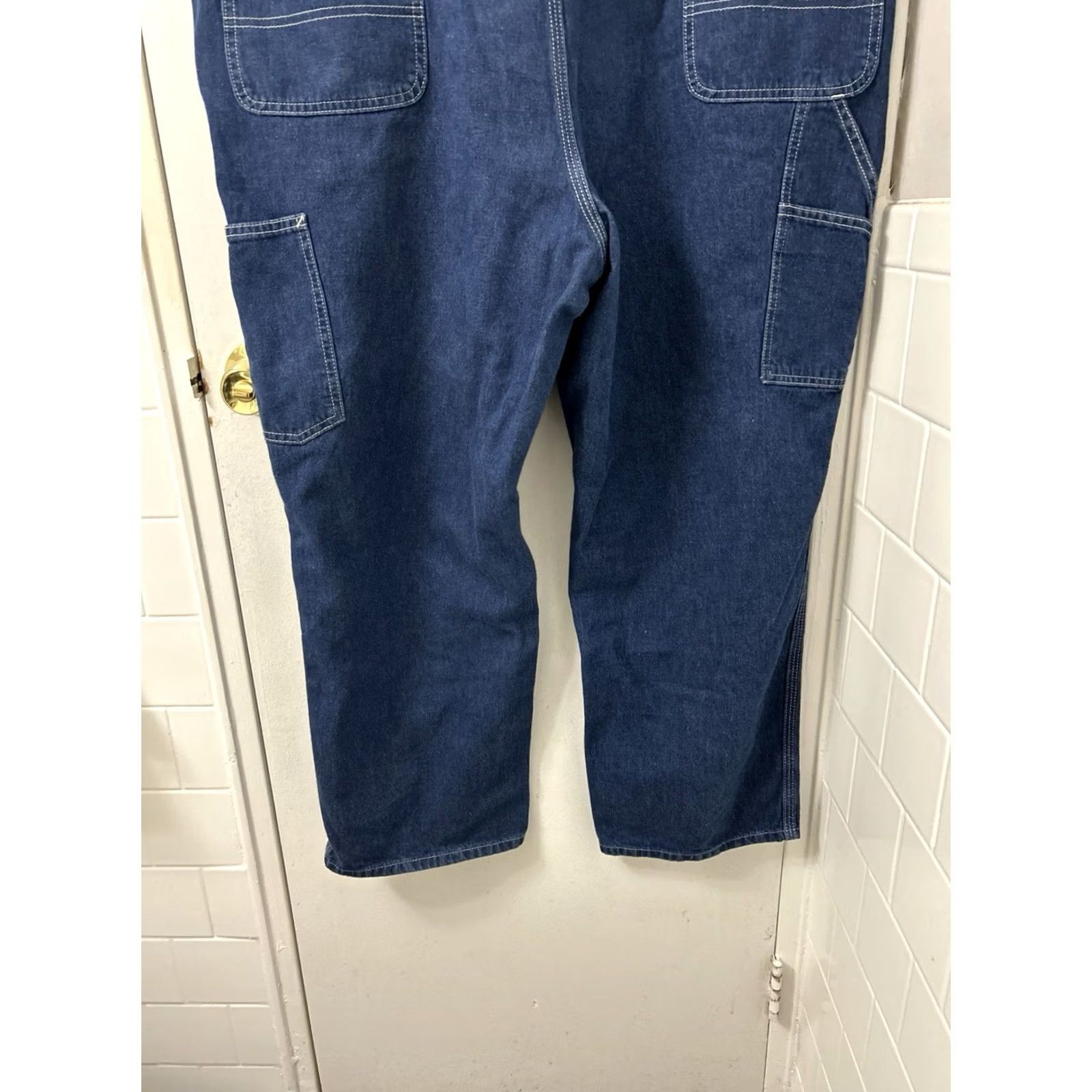Carhartt Carhartt Jeans Mens 44x28 Blue Dark Wash Dungaree Fit Denim Carpenter Size US 44 / EU 60 - 3 Thumbnail