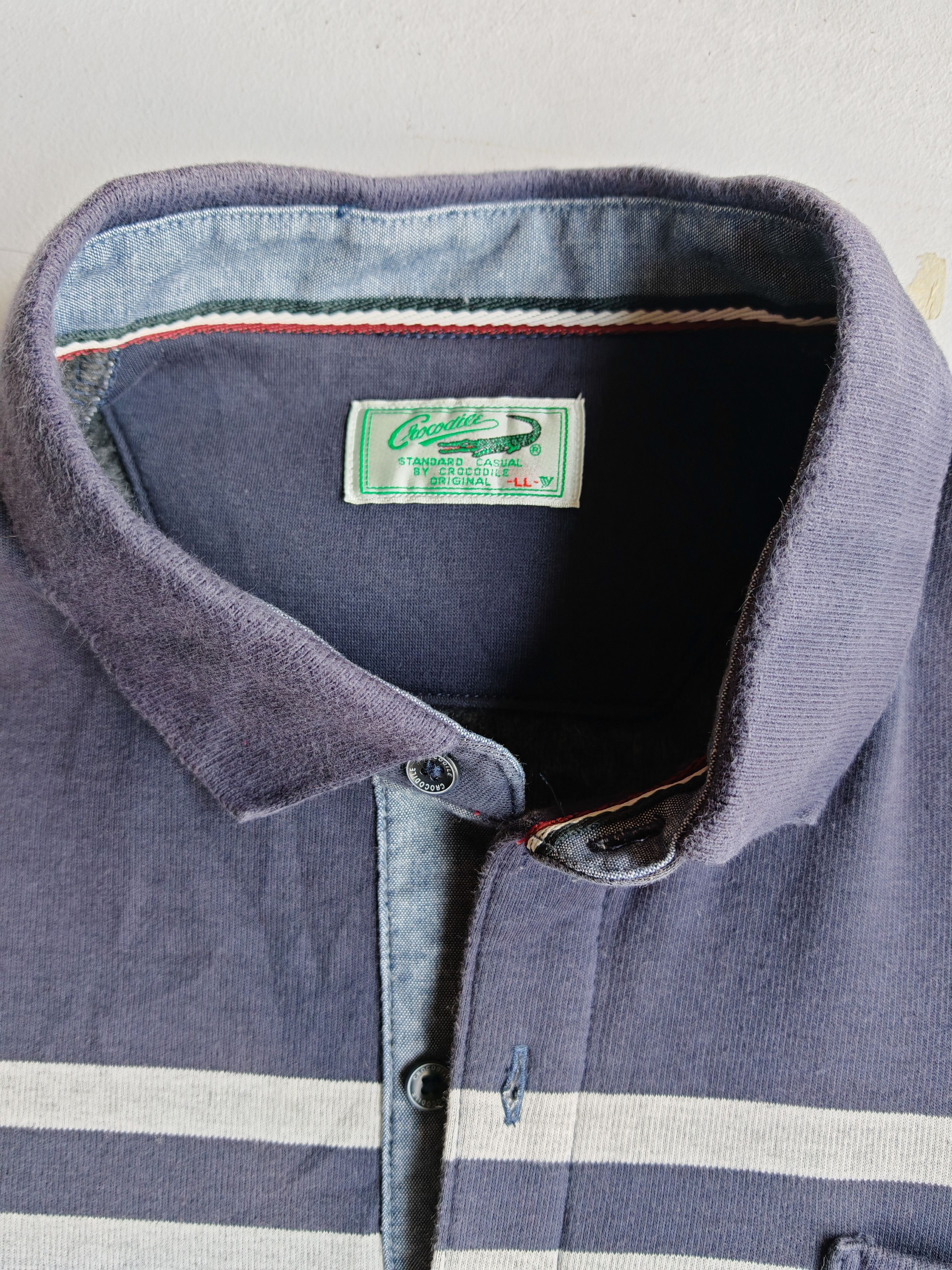 Japanese Brand Crocodile small logo sweatshirt Size US L / EU 52-54 / 3 - 3 Thumbnail