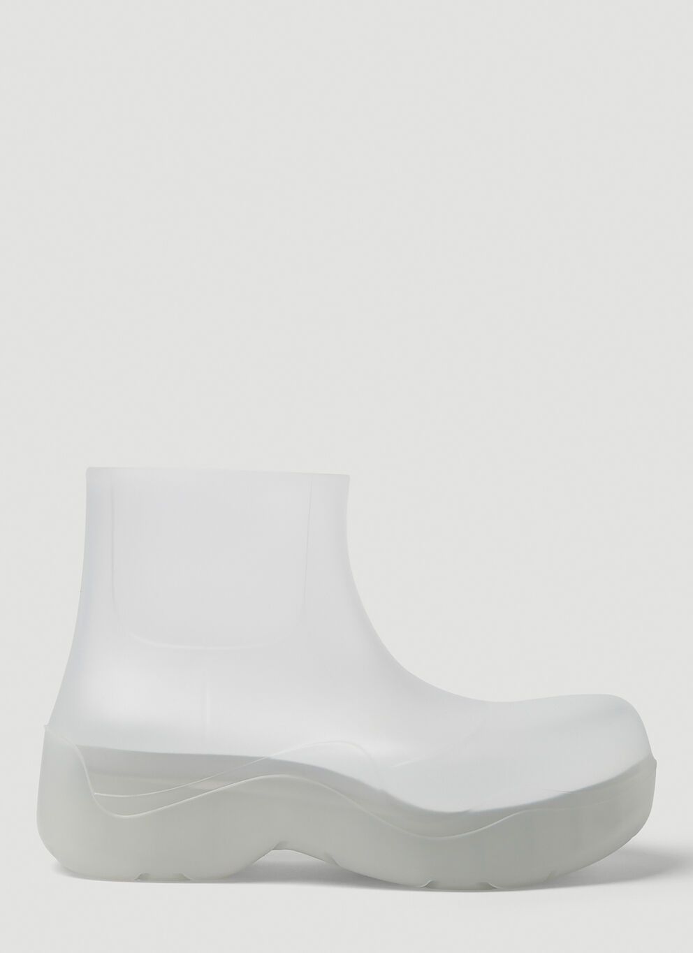 image of Bottega Veneta O1Loc1C0124 Puddle Ankle Boot In Transparent White, Men's (Size 9)