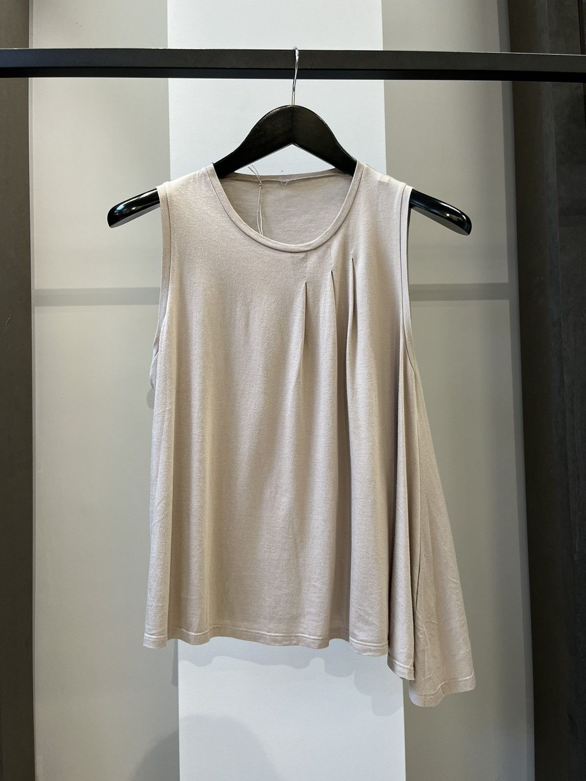 image of Jil Sander Vintage Asymmetrical Tank Top in Taupe, Women's (Size Large)