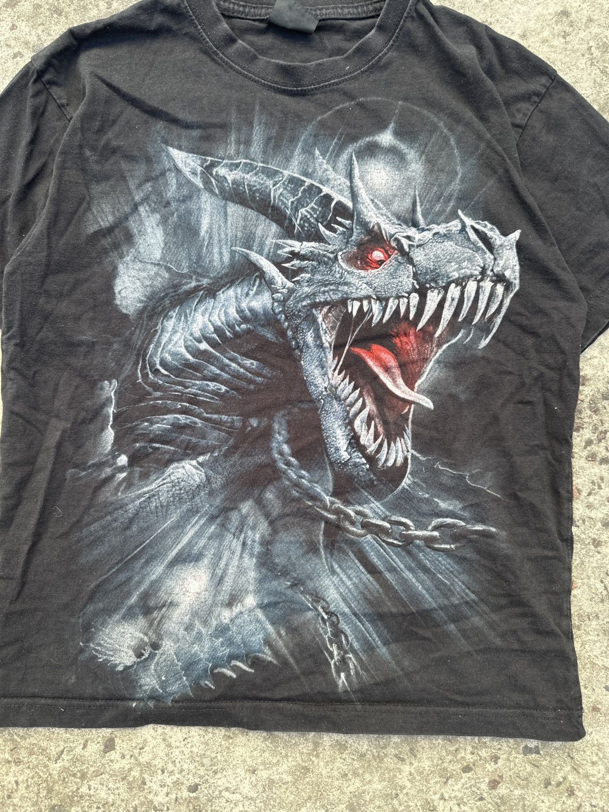 Vintage Vintage Spiral Skull Dragon Big Logo Streetwear USA Alt M Size US M / EU 48-50 / 2 - 2 Thumbnail