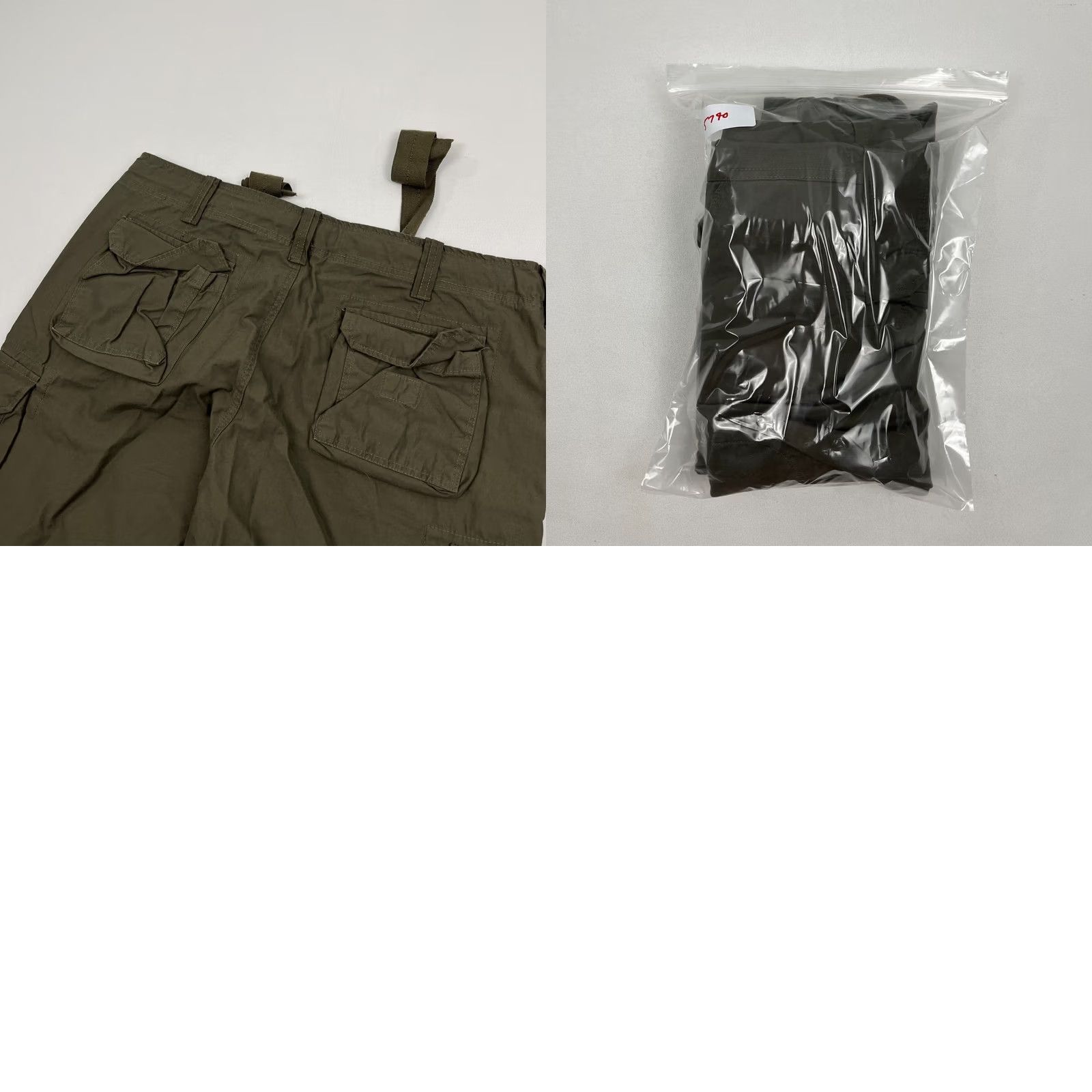 Olive VINTAGE Surplus Tex Airborne Pants Mens 2XL 40x30 Olive Green Cargo NEW Size US 39 - 9 Thumbnail