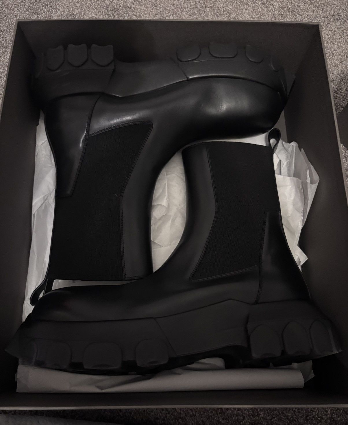 Rick Owens Drkshdw Rick Owen's Bozo Beatles Boots - size 11.5 US size 45 EU Size US 11 / EU 44 - 5 Thumbnail