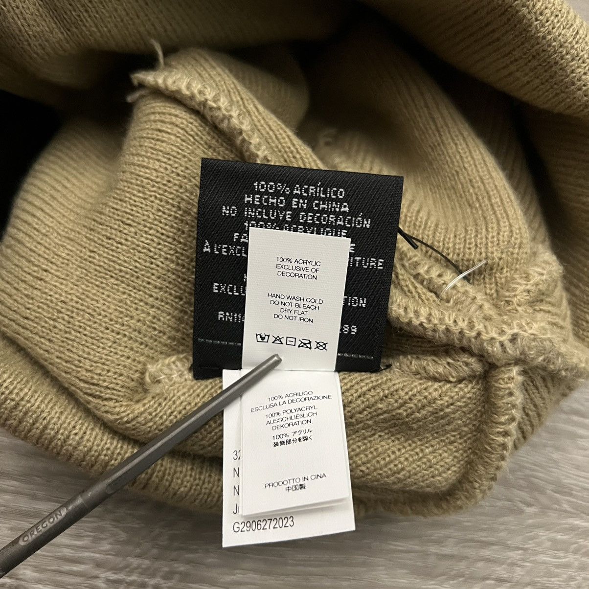 New Era × Supreme Supreme New Era Box Logo Beanie FW23 Sand Size ONE SIZE - 13 Thumbnail