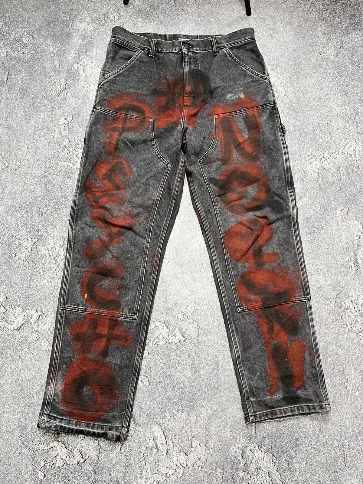 Carhartt Custom Carhartt Denim Anarchy/A$AP carpenter limited edition Size US 32 / EU 48 - 2 Thumbnail