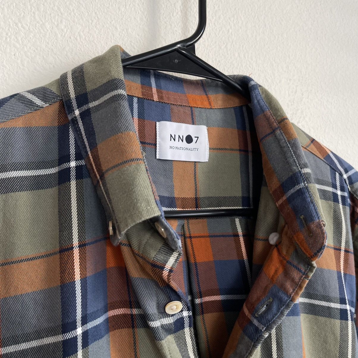NN07 NN07 Plaided Button Down Long Sleeve Shirt Size US XL / EU 56 / 4 - 4 Thumbnail