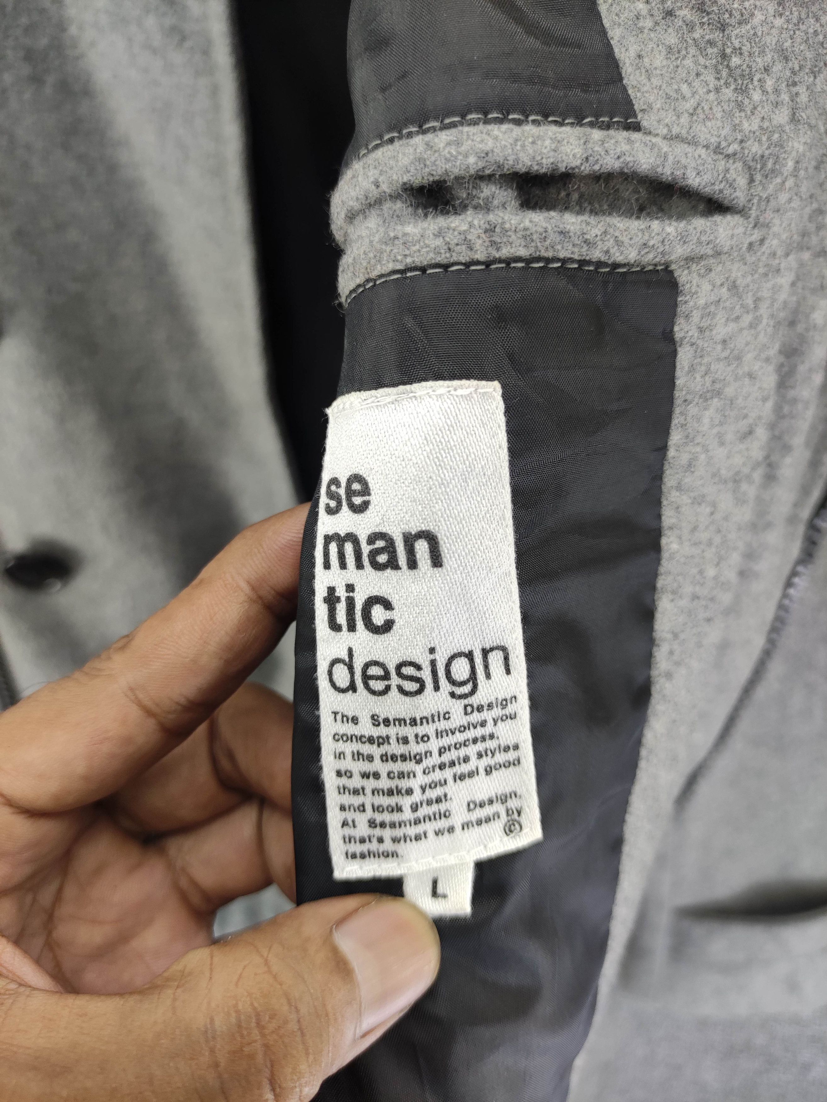 semanticdesign Vintage Semantic Design Wool Jacket With Hoodie Size US M / EU 48-50 / 2 - 8 Thumbnail