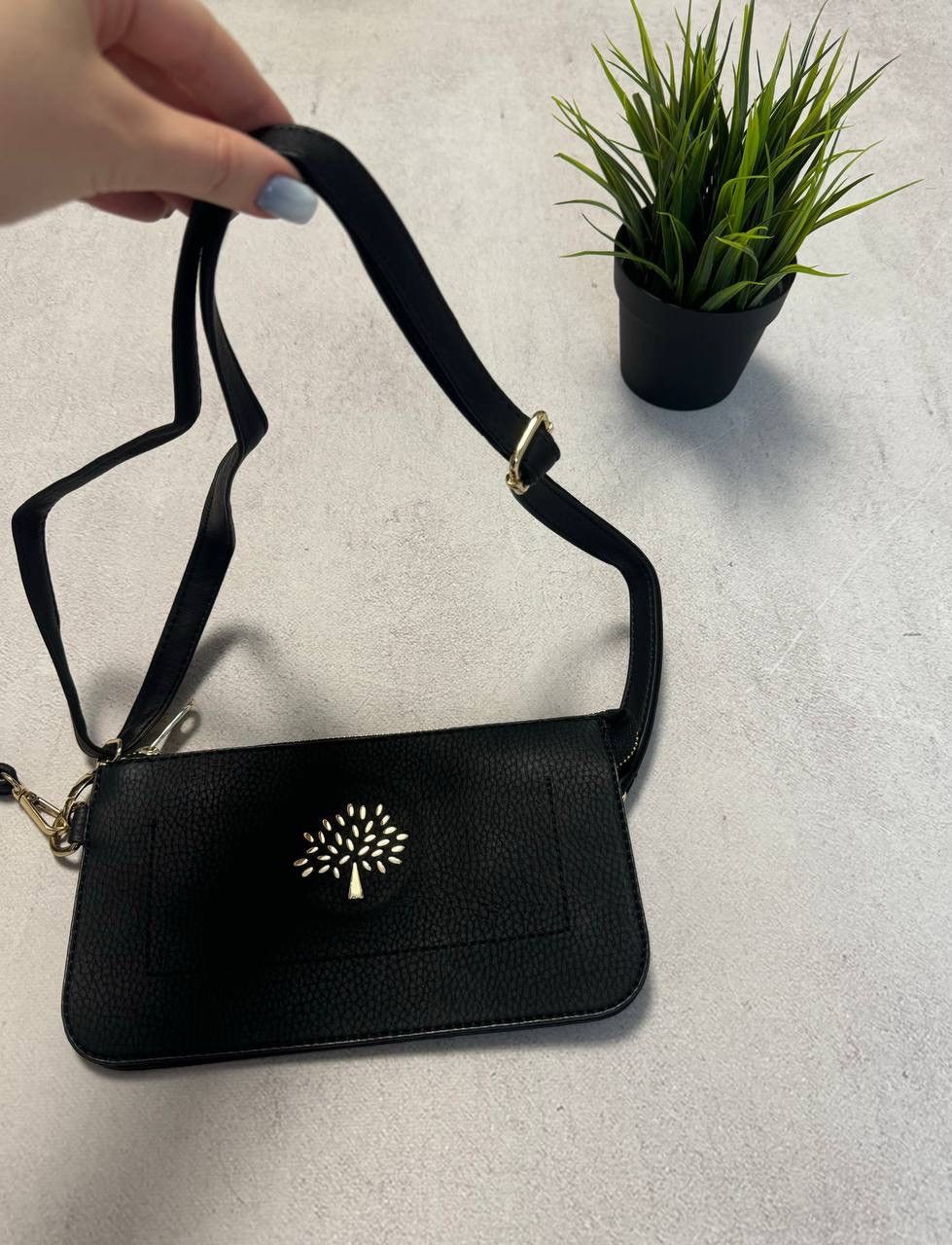 Leather × Mulberry Mulberry Leather Shoulder Bag Messenger Black Womens Size ONE SIZE - 3 Thumbnail
