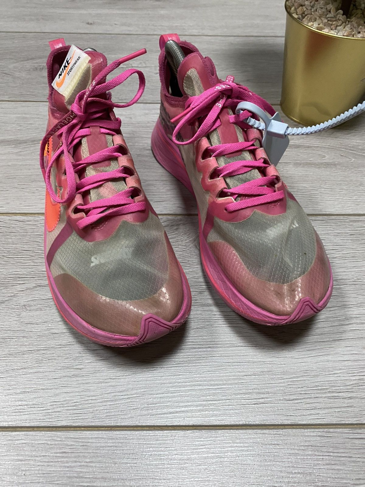 Nike × Off-White Nike Zoom Fly Off-White Pink Foam Size US 10.5 / EU 43-44 - 2 Thumbnail